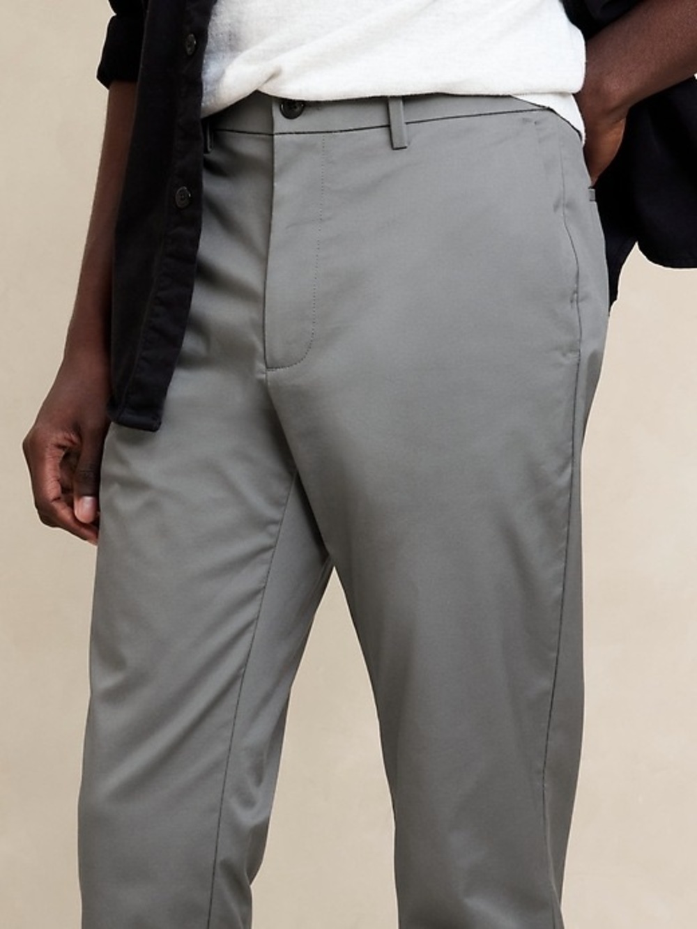 Banana Republic Slim Fit Performance Chino Pants | Khaki Olive | Men’s 33x30